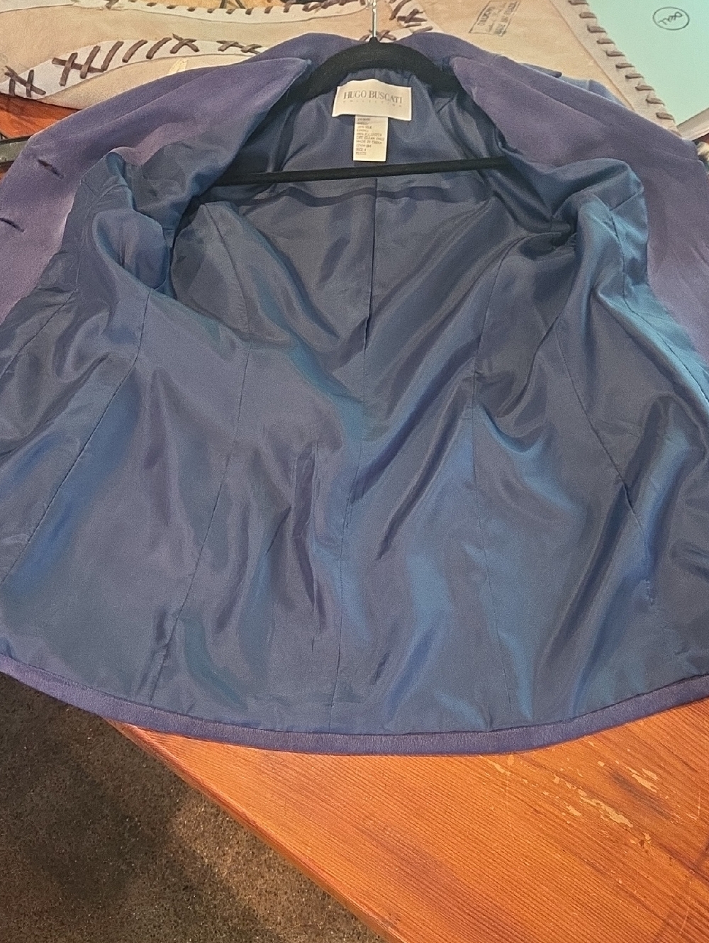 Vintage Hugo Buscati Silk Lined Suit Petite 4 - Picture 13 of 14